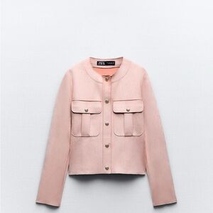 Zara Women's Blush Pink Blazer